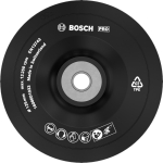 Gumijas slīp&scaron;ķīvis D 125 mm, 1 gab., Mazām leņķa slīpma&scaron;īnām PRO BACKING PAD, MĪKSTS, 1608601033 BOSCH