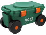 Dārza rati ar 360&deg; sēdekli un uzglabā&scaron;anu, FLO, 90230, 80 kg slodze, 4 riteņi, ergonomisks dizains