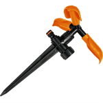 3-rokas rotējo&scaron;ais laistītājs uz kājas, BRADAS, ECO-PW3325, 15 m laistī&scaron;anas zona, stabila kāja