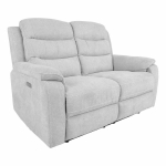 Dīvāns-recliner MIMI 2-vietīgs elektriskais, sudrabaini pelēks 14098
