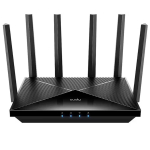 Cudy WR6500H 1.0 BE6500 kahe sagedusalaga 2.5G gigabitine Wi-Fi 7 ruuter EasyMesh ja MU-MIMO toega, must