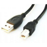 Gembird kabelis USB 2.0 A-B 1.8m, zelta kontakti, 30u"