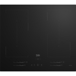 BEKO Hob | HII64720QUF2T | Induction | Number of burners/cooking zones 4 | Touch | Timer | Black