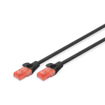 Digitus patch kaabel DK-1612-050/BL, 5m, must, CAT 6, RJ45 isane &uuml;hendused, U/UTP