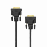 Sbox HDMI DVI adapter DVI-2, 2m, 1920x1080@60Hz, must, kuldne pistik