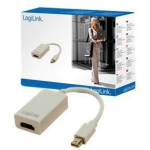 Logilink | Adapter Mini DisplayPort to HDMI with Audio: | Grey | Mini DisplayPort | HDMI A | 0.1 m
