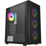 FSP M220-BA korpus, Mid Tower, ATX, 7 pesa, 1xUSB 3.0, 2xUSB 2.0, 165mm CPU, 340mm GPU, karastatud klaas