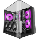 Tacens Mars Gaming MC-INFINIOLITE Midi Tower, must, 1xUSB 2.0, 1xUSB 3.2 Gen 1, 1xUSB-C, 2x2.5", 1x3.5", ATX, 7 pesa, 16.5cm CPU