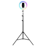 Havit ST7026 statiiv RGB-valgusr&otilde;ngaga, 210cm, 78cm, must, PS/metall