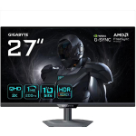 GIGABYTE G27Q2 monitor, 27", WQHD 2560x1440, 200Hz, 1ms, IPS, FreeSync Premium, G-Sync, HDR10, HDMI 2.0, DP 1.4, USB-C