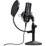 Trust GXT 269 Emita II Black Studio mikrofon 25769, USB, 2.5m, metallkorpus, statiiv, pop-filter