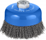 Stiepļu suka D 100 mm, Lielām leņķa slīpma&scaron;īnām ar fiksācijas uzgriezni PRO METAL CLEAN STIEPĻU SUKA, 1608614011, BOSCH