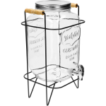 Limonadipurk kraaniga 8L alusel BROWIN 621010, klaas, metallist alus