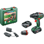 Bosch AdvancedImpact 18 06039B510E juhtmevaba l&ouml;&ouml;gipuur-kruvikeeraja 18 V Li-Ion 1.5 Ah &times; 2 karbis POWER FOR ALL ALLIANCE harjadeta mootor 20 p&ouml;&ouml;rdemomendi taset 0&ndash;2600 p/min 1/4&Prime; kuuskanthoidja LED-valgus Roheline/Must