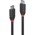 Lindy USB 3.2 C-C kaabel 36907 1.5m, 20Gbps, must, PVC korpus, nikli&uuml;hendused, kolmekordne kaitse
