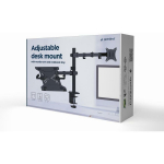 Gembird LCD monitori kinnitusk&auml;si MA-DA-03, toetab monitore kuni 32'', s&uuml;learvuteid kuni 15.6'', 2 k&auml;tt, must