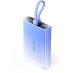 Vention Power Bank FHZL0 10000 mAh, 3.85 V, 3 A, 1x USB Type-A, 1x USB Type-C, sinine