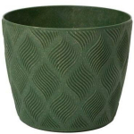Form Plastic Lillepott Flow Petit Eco 4367347, 124mm, 150mm, 1.75l, &Uuml;mmargune, Roheline, Plastmass