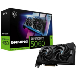 Msi Graafikakaart GEFORCE RTX 5060 8G GAMING OC, 8 GB, GDDR7, 128 bit, PCI Express x16 5.0, Aktiivne, 2 ventilaatorit