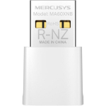 Mercusys AX900 Nano Wi-Fi 6 Bluetooth USB adapter MA60XNB, 287 Mbps, 600 Mbps, USB 2.0, 2.4 GHz, 5 GHz