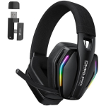 Onikuma GT826 k&otilde;rvaklapid, GT826 Black, 20h, 2h laadimisaeg, 15m t&ouml;&ouml;raadius, Bluetooth 5.4, Wi-Fi 2.4GHz, USB-C adapter