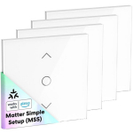 Meross nutikas Wi-Fi (Matter) rulo l&uuml;liti MRS100MAQUA-EU, 100&ndash;240 V~, 50/60 Hz, 400 W, 4 tk.