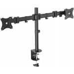 Digitus Lauastugi DA-90349, 2xLCD, max. 27'', max. 8kg, VESA 75x75, 100x100, p&ouml;&ouml;ramine 360&deg;, kaabli haldus