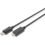 Digitus adapterkaabel Displayport 1.2, AK-340303-030-S, 3m, 4K 60Hz, DP mees, HDMI A t&uuml;&uuml;p mees, &uuml;hilduv HDMI 2.0