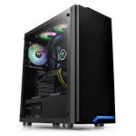 Thermaltake Arvutikorpus H100 Tempered Glass CA-1L4-00M1WN-02, 416x210x454mm, 2xUSB 3.0, 1xHD Audio, 4 ketta pesa