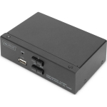 Digitus KVM l&uuml;liti DS-12870, 3840 x 2160, 2xUSB, 3.5mm heli sisenemine/v&auml;ljumine, metallkorpus