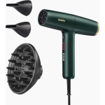Babyliss F&ouml;&ouml;n D6555DE, 1700 W, roheline v&auml;rv, 3 kiirus, 3 temperatuuri, difuusor, k&uuml;lm &otilde;hk, ionisatsioon, 2,5 m kaabel