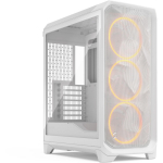 Fractal Design Meshify 3, FD-C-MES3A-07, 2x2.5&rdquo;, 2/4x3.5/2.5&rdquo;, 7, 20 Gbps USB-C, 8.8 kg, valge RGB TG selge toon