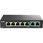 D-Link 7-Port Multi-Gigabit haldamatu l&uuml;liti DMS-107/E, 7 x 10/100/1000 + 2 x 2.5GBase-T, v&auml;line toiteallikas, metallkorpus
