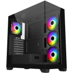 FSP M340-BA korpus, Mid Tower, ATX, 4x120mm ARGB ventilaatorid, 2x karastatud klaas, 425mm GPU, 170mm CPU, USB-C
