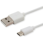 Savio CL-123 USB&ndash;mikro USB kaabel, USB A isane/Micro-USB B emane, 1m, 480 Mbit/s, valge