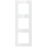 Avatto N-TS10-Frame-W3 kolmikraam, valge, 80x80mm, pistikupesa