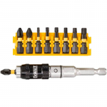 Kruvikeeraja otsiku komplekt + hoidik 10 tk. DT70578T DEWALT