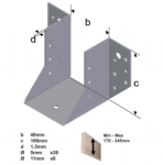 TALAKING STANDARD, V&Auml;LJAPOOLE K&Otilde;RVAD, KUUMTSINGITUD U 48x166mm, LIMPA PL; 451044 ESSVE