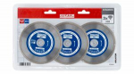 Teemantl&otilde;ikeketas eco &Oslash; 125mm - 3 tk, KREATOR, KRT080201, Auk: 22,2 mm, L&otilde;ike k&otilde;rgus: 5 mm