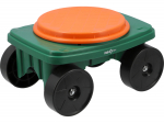 Dārza rati ar 360&deg; sēdekli, FLO, 90231, 100 kg slodze, 4 riteņi, ergonomisks dizains