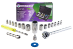 T&ouml;&ouml;riistakomplekt Pomocnik P019K, 21 tk, 1/4" ja 3/8", 4-17 mm, Cr-V teras