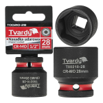 Impact socket Tvardy T00210-28 1/2" 6PT 28mm CR-MO