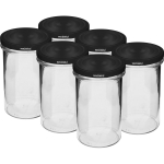 Sirge purk BROWIN 132545, 545 ml (fi 82), must kaas, 6 tk, klaas, 8.6x8.6x14.2 cm