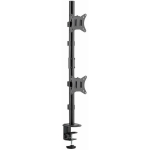 Gembird LCD monitori kinnitusk&auml;si MA-D2-02, 2 monitorit, 17-32 tolli, 9 kg, VESA 75 x 75/100 x 100, must