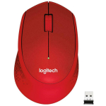 MOUSE USB OPTICAL WRL M330/SILENT RED 910-004911 LOGITECH