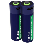 Trust laaditav LI-ION AA aku 1.5V 1700mAh USB-C 2 tk 25584