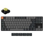Keychron klaviatuur K1X-A4, 80%, QWERTY, Bluetooth 5.2, USB, 87 nuppu, mehaaniline, LED taustvalgus, 2000 mAh aku