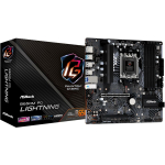Asrock Emaplaat B650MPGLIGHTNING 6+2+1 toitefaasi, DDR5 7200+ MHz, 1 PCIe 4.0 x16, 1 M.2 Key-E, 2.5G LAN, 7.1 CH heli