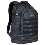 Rivacase Seljakott 7631NAVYCAMO 28L, Pol&uuml;ester/Pol&uuml;uretaan, Veekindel, 2 sektsiooni, P&auml;&auml;supunkt, Rihmade haldamise s&uuml;steem