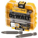 Dewalt Kruvikeeraja otsikute komplekt DP73-QZ, 15 tk, 50mm PZ2, mol&uuml;bdeentera, kroomvanadiiniteras, Pozidriv, REACH, RoHS
